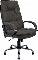 ЯРКРЕСЛА Кресло Кр85 ТГ СП ХРОМ SR95 (ткань темно-серая) КомпьютерноеОфисное кресло