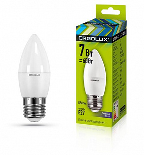 ERGOLUX (13299) LED-C35-7W-E27-6K Лампа