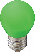 ECOLA K7CG20ELB globe LED color 2W/G45/E27 матовая колба зеленый Лампа светодиодная