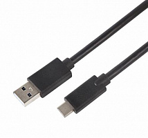 REXANT (18-1881) Кабель USB-Type-C/PVC/black/1m/REXANT Дата-кабель