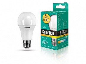CAMELION (12043) LED9-A60/830/E27/9Вт/3000К Лампа светодиодная