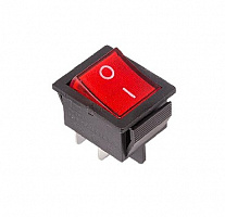 REXANT (36-2330) выключатель клавишный (RWB-502, SC-767, IRS-201-1) красный (50) Выключатель клавишный