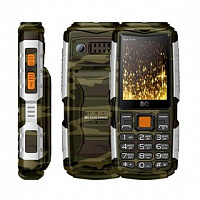 BQ 2430 Tank Power Camouflage+Silver Телефон мобильный