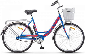 STELS Navigator-245 C 26 *LU093460 *X0000000780*(19 Синий)+ корзина Велосипед