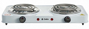DELTA D-705 двухконфорочная спираль белая (5) Плитка электрическая
