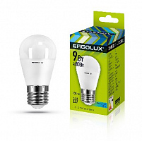 ERGOLUX (13177) LED-G45-9W-E27-4K Лампочка светодиодная