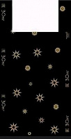 АРТПЛАСТ (МАЙ02755) 36+18х60см - Звезды , черный Пакет