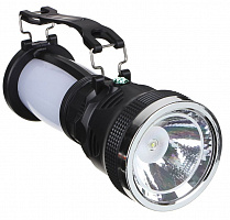 ЕРМАК Фонарь прожектор 2-в-1 аккумуляторный 24 SMD + 1 Вт LED, шнур 220В, пластик, 17,5x7,5 см 198-091 Фонарь прожектор