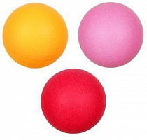 SILAPRO Набор цветных мячей для настольного тенниса 3шт, PP (132-024) Набор цветных мячей для настольного тенниса