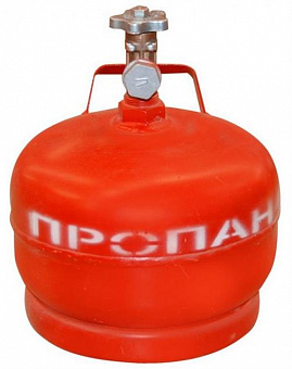 RUSSIA стальной 5л., (Крым) Газовый баллон