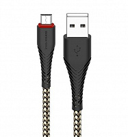 BOROFONE (6931474703477) BX25 USB (m)-microUSB (m) 1.0м - черный Кабель microUSB