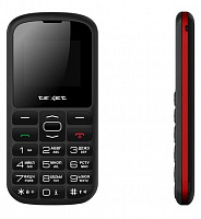TEXET TM-B316 Черный-красный (127154) Телефон мобильный