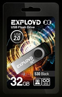 EXPLOYD 32GB 530 черный [EX032GB530-B] USB флэш-накопитель