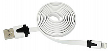 REXANT (18-1974) USB-Lightning кабель для iPhone/PVC/flat/white/1m/REXANT Дата-кабель