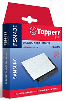TOPPERR FSM 431 для пылесосов Комплект фильтров (Губчатый фильтр+микрофильтр) для пылесосов Samsung Фильтр