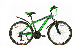 PIONEER CITY 26"/16" gray-black-green Велосипед