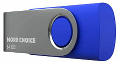 MORE CHOICE (4610196407659) MF64-4 USB 64GB 2.0 Blue флэш-накопитель