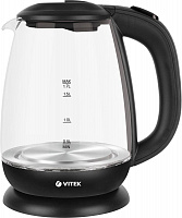 VITEK VT-7058 (MC) черный/стекло Чайник