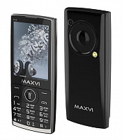 MAXVI P19 Black Телефон мобильный