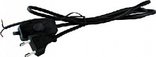 VOLSTEN (9350) S-LRBK, плоская вилка, черный Удлинители электрические