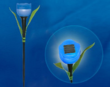 UNIEL (UL-00004279) USL-C-454/PT305 BLUE TULIP Сад светильник на солнечной батарее Садово-парковый светильник