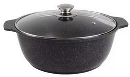 KUKMARA жмт32а а/пр литая 3,0л стекл/кр Темный мрамор Жаровня КУКМОР жмт32а а/пр литая 3,0л стекл/кр Темный мрамор