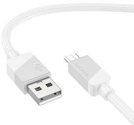 BOROFONE (6941991114052) BX107m , для micro USB , 1 м White Кабель