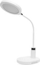 ULTRAFLASH (15719) UF-803 C01 белый (Led св-к настольный,круг, 12Вт, 3 ур. яркости.CCT) Лампа настольная