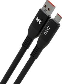 MORE CHOICE (4620202554505) K83a 2м USB 6.0A QC3.0 66W - 2м , черный Кабель