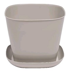 VIOLET квадратное 9,8л. с поддоном (агат) 389809