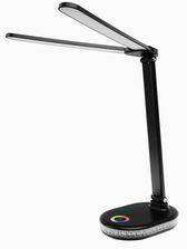 ULTRAFLASH (15726) UF-807 C02 черный (Led св-к настольный, 10Вт, ССТ, диммируемый, RGB подсветка) Лампа настольная