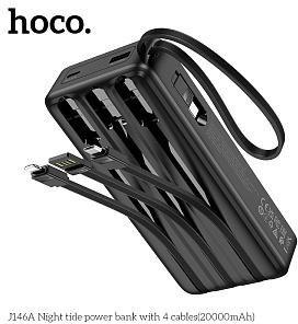 HOCO (6942007645911) J146A Black - 20000mAh 1USB Power bank