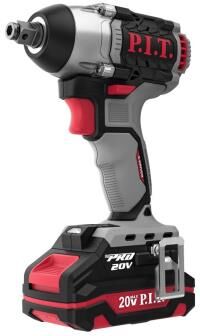 P.I.T. Гайковерт IMPACT аккум. бесщеточный PIW20H-300B/1 (20В, 300Нм, 1/2"+HEX 1/4", 1х2Ач, ЗУ,кейс)