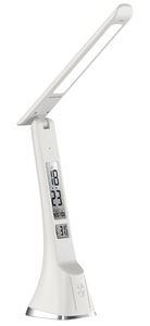 ULTRAFLASH (15178) UF-821 C01 белый (Led, светильник настольный, 7Вт, дисплей,смена цвет.темп, кожа) Светильник