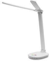 ULTRAFLASH (15725) UF-807 C01 белый (Led св-к настольный, 10Вт, ССТ, диммируемый, RGB подсветка) Лампа настольная