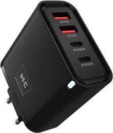 MORE CHOICE (4620202555649) NC95 2USB+2Type-C 3.0A PD 65W Black СЗУ