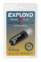 EXPLOYD EX-64GB-660-Black USB 3.0 USB флэш-накопитель
