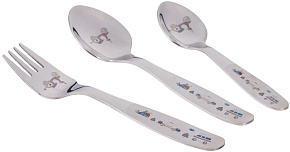 DOMENIK DMC195 Набор столовых приборов BUNNY CAR 3 предметов Набор столовых приборов