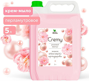 CLEAN&GREEN Крем-мыло жидкое с перламутром "Cremy" розовый жемчуг увлажняющее 5 л. Clean&Green CG8356