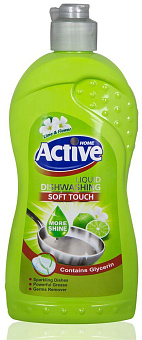 ACTIVE Средство для мытья посуды 750 мл. Лайм и цветы (511301193) Средство для мытья посуды ACTIVE Средство для мытья посуды 750 мл. Лайм и цветы (511