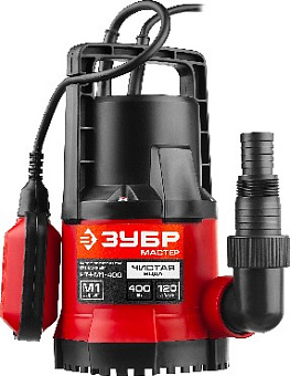 ЗУБР НПЧ-М1-400 Насос погружной дренажный для чистой воды 400 Вт, 120 л/мин Насос