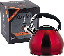 LEONORD Sonne-3101R 3,4л. (002804) LEONORD Чайник из нерж.стали со свистком Sonne-3101R, объем - 3,4 л, окрашенный (002804)