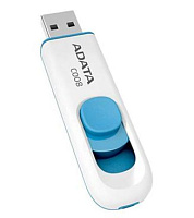 A-DATA 16GB C008 белый/синий USB2.0 (AC008-16G-RWE) USB флеш