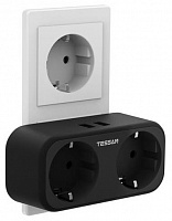 TESSAN TS-321-DE черный Сетевой фильтр