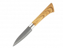 MALLONY Нож с пластиковой рукояткой под дерево FORESTA для овощей 9 см (103564) Нож