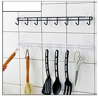 MALLONY Вешалка для кухонных аксессуаров MAGIC MR-04, (8 крючков) (008431) Кухонная навеска