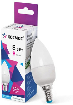 КОСМОС LkecLED8.5wCNE1465CN - 8.5W 174-265В E14 6500K Лампа