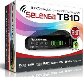 SELENGA T81D DVB-T2/C/WiFi/MEGOGO/IPTV/Dolby Digital, дисплей ВВ3266 Ресивер цифровой