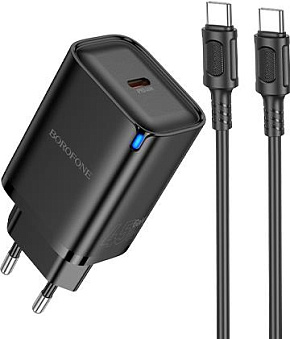 BOROFONE (6941991117534) BA86Aaa 1Type-C 3.0A PD 45W , Black СЗУ