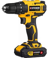 STEHER CD-200-1 20В, 1 АКБ (2Ач), в кейсе, дрель-шуруповерт Дрель